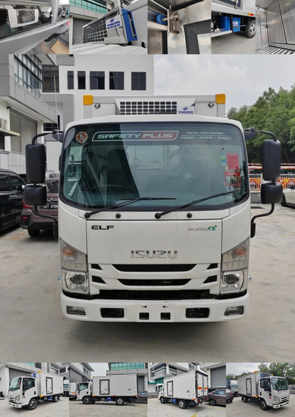 2026 ISUZU NMR125 14.5ft Refrigerated Box Van Stainless Steel Box with Movable Partition by EZadlori MY