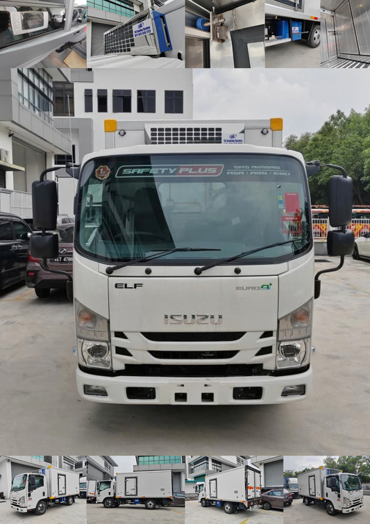 2026 ISUZU NMR125 14.5ft Refrigerated Box Van Stainless Steel Box with Movable Partition by EZadlori MY