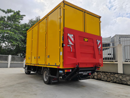 2025 Mitsubishi FUSO 17ft Aluminium Box  All-doors yellow painted with tail-lift
