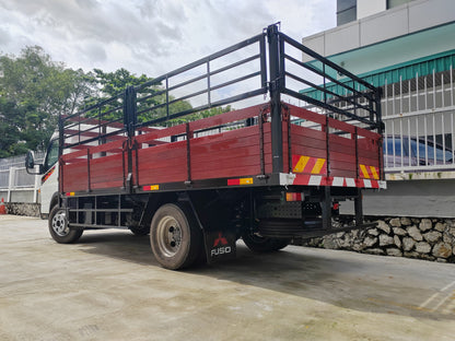 2025 Mitsubishi FUSO 14.5ft Wooden Cargo Steel Railings