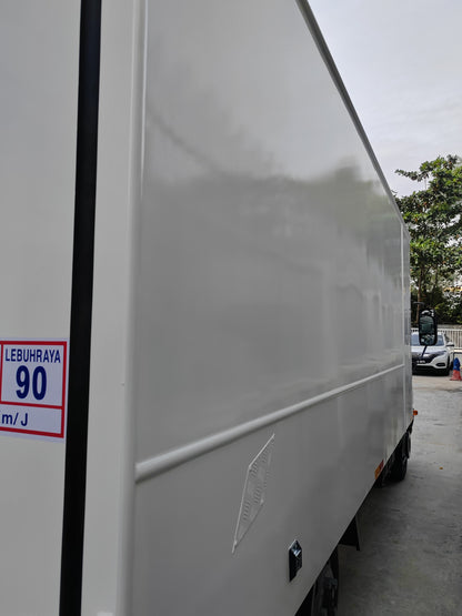2025 HINO XZU600R 14.5ft Aluminium Box 4 Left Doors