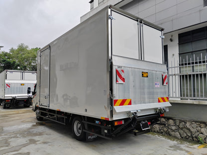 2025 Mitsubishi FUSO 17ft Fiber Box Bonded all-Auminium covered internal walls with 1.5 ton tail-lift