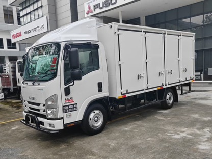 2026 ISUZU NLR PRO NLR77UEE 14.5ft Aluminium Box 4 Left Doors
